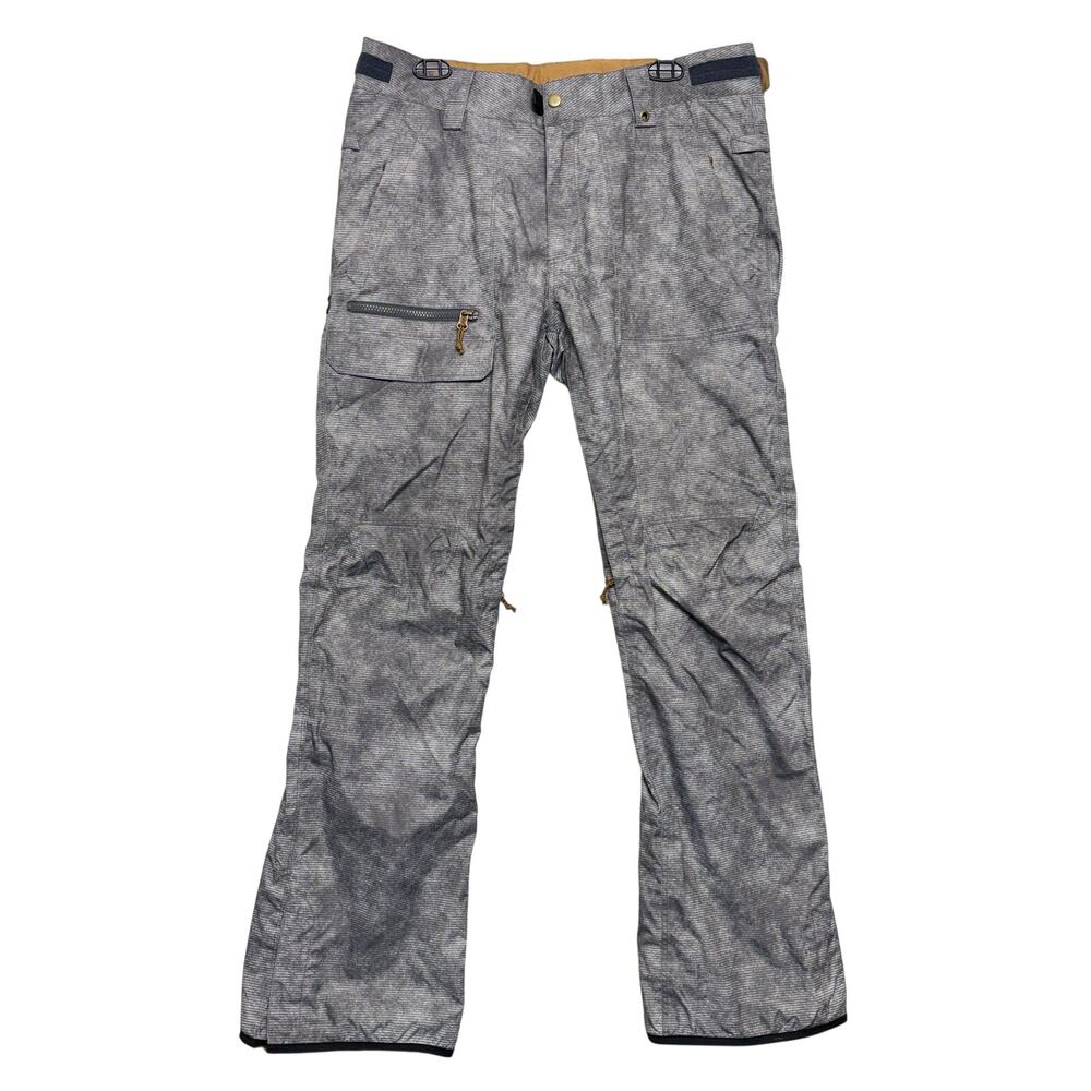 686 Vice Snowboarding Pants Medium Charcoal Wash 10K InfiDry Thermal Lined 2019